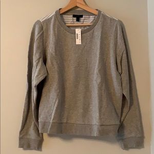 J. Crew shirt-back sweater